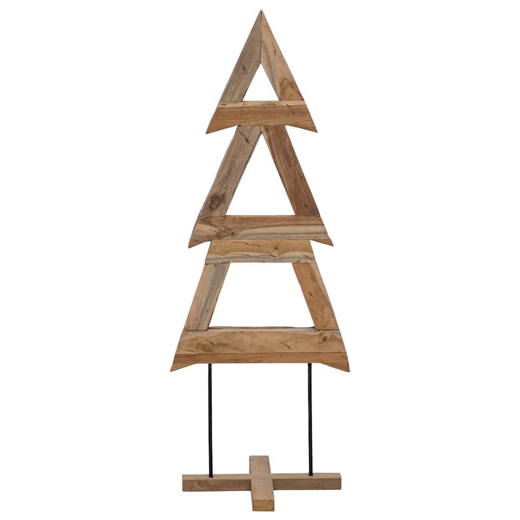 vidaXL Christmas Tree with Stand Brown 90 cm Solid teak wood