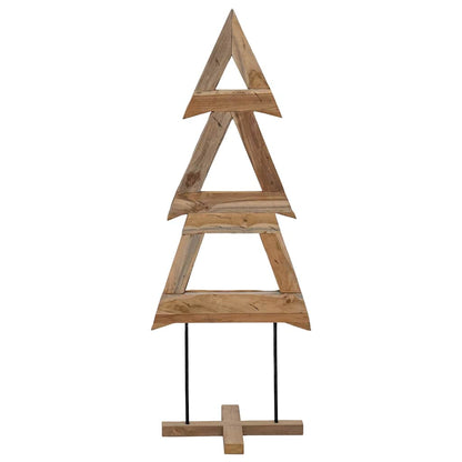vidaXL Christmas Tree with Stand Brown 90 cm Solid teak wood