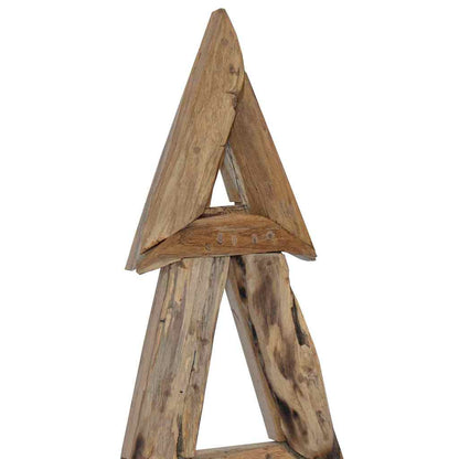 vidaXL Christmas Tree with Stand Brown 120 cm Solid teak wood