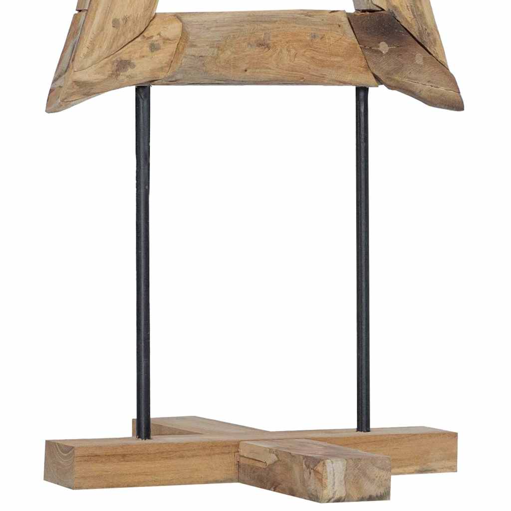 vidaXL Christmas Tree with Stand Brown 120 cm Solid teak wood