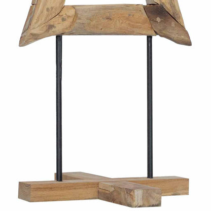 vidaXL Christmas Tree with Stand Brown 120 cm Solid teak wood