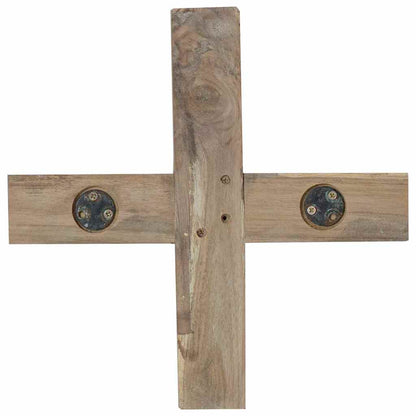 vidaXL Christmas Tree with Stand Brown 120 cm Solid teak wood