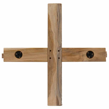 vidaXL Christmas Tree with Stand Brown 149.5 cm Solid teak wood