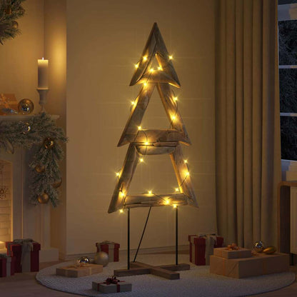 vidaXL Christmas Tree with Stand Brown 181 cm Solid teak wood