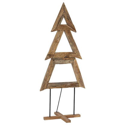 vidaXL Christmas Tree with Stand Brown 181 cm Solid teak wood