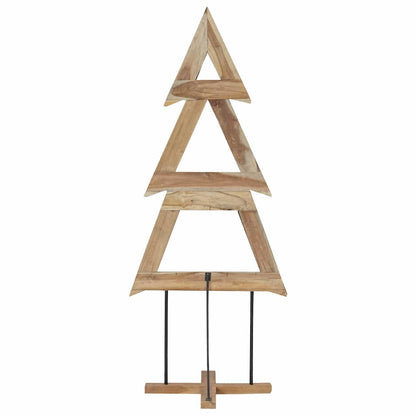 vidaXL Christmas Tree with Stand Brown 181 cm Solid teak wood