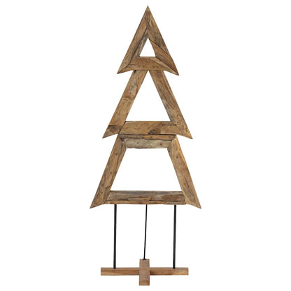 vidaXL Christmas Tree with Stand Brown 181 cm Solid teak wood