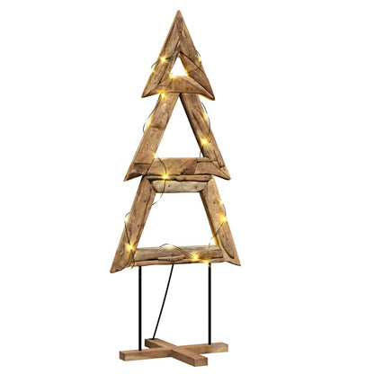 vidaXL Christmas Tree with Stand Brown 181 cm Solid teak wood