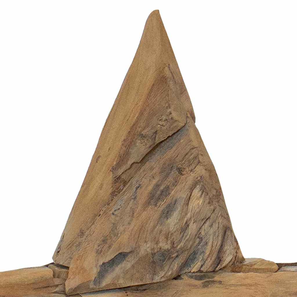 vidaXL Christmas Star Brown 45 x 5 x 60 cm Solid Teak Wood