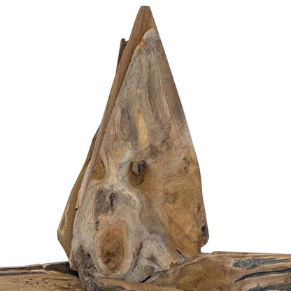 vidaXL Christmas Star Brown 60 x 5 x 75 cm Solid Teak Wood