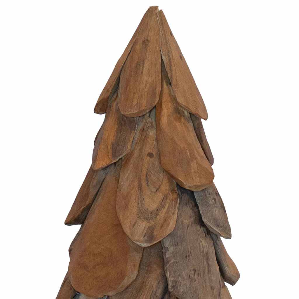 vidaXL Christmas Tree with Stand Brown 91 cm Solid teak wood