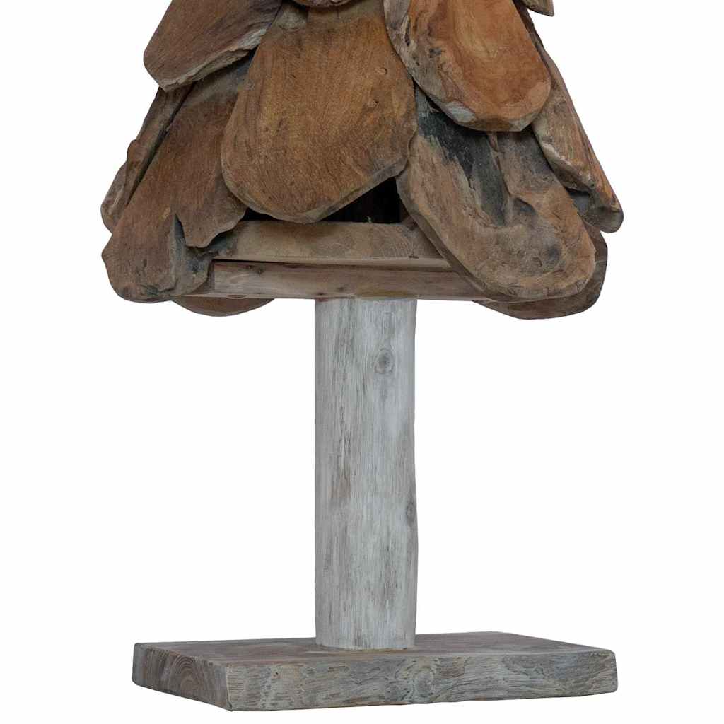 vidaXL Christmas Tree with Stand Brown 91 cm Solid teak wood