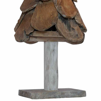 vidaXL Christmas Tree with Stand Brown 91 cm Solid teak wood