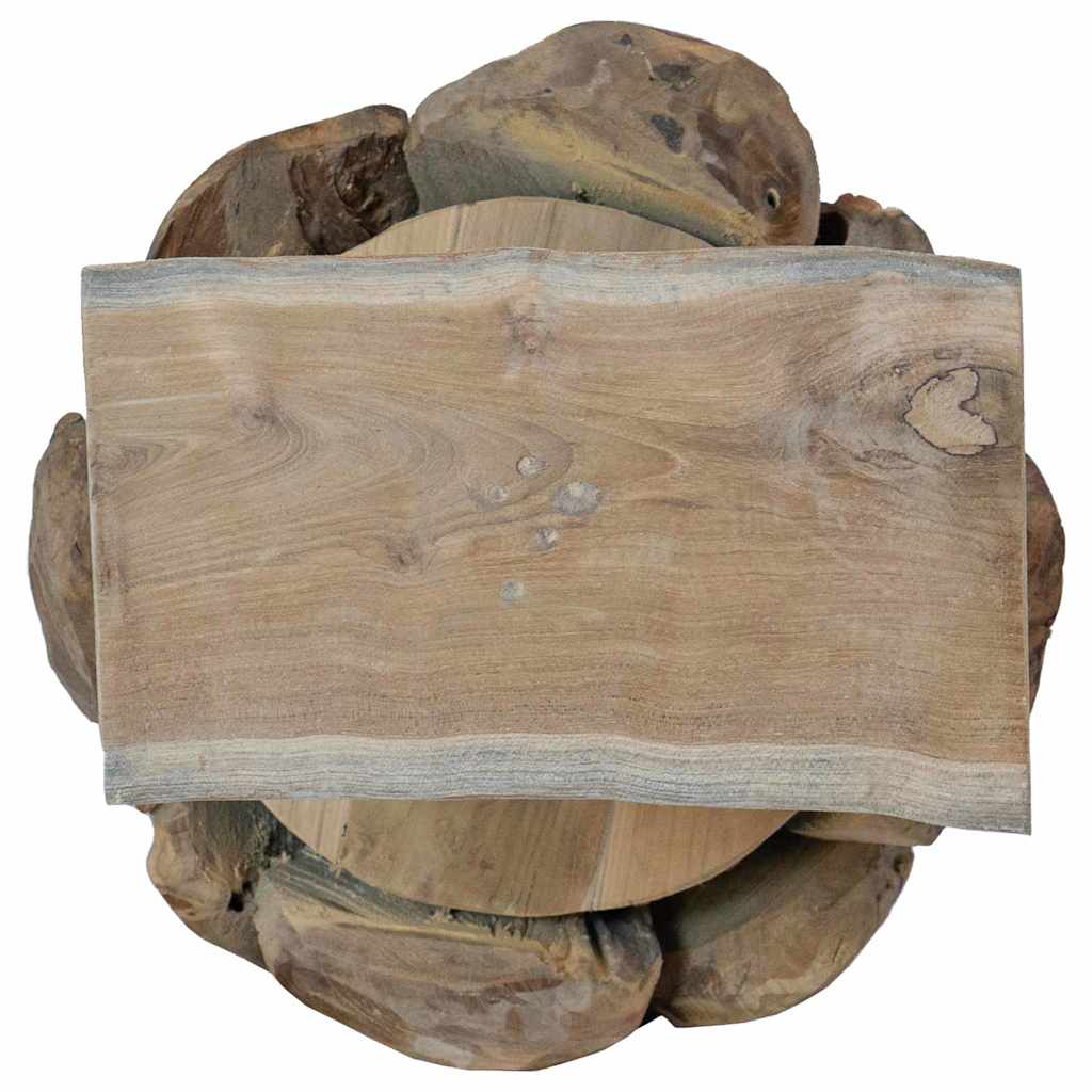vidaXL Christmas Tree with Stand Brown 91 cm Solid teak wood