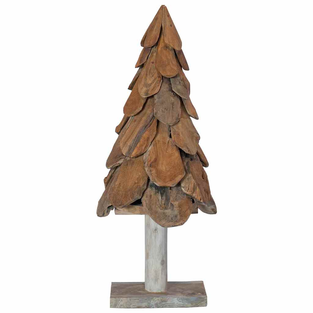 vidaXL Christmas Tree with Stand Brown 91 cm Solid teak wood