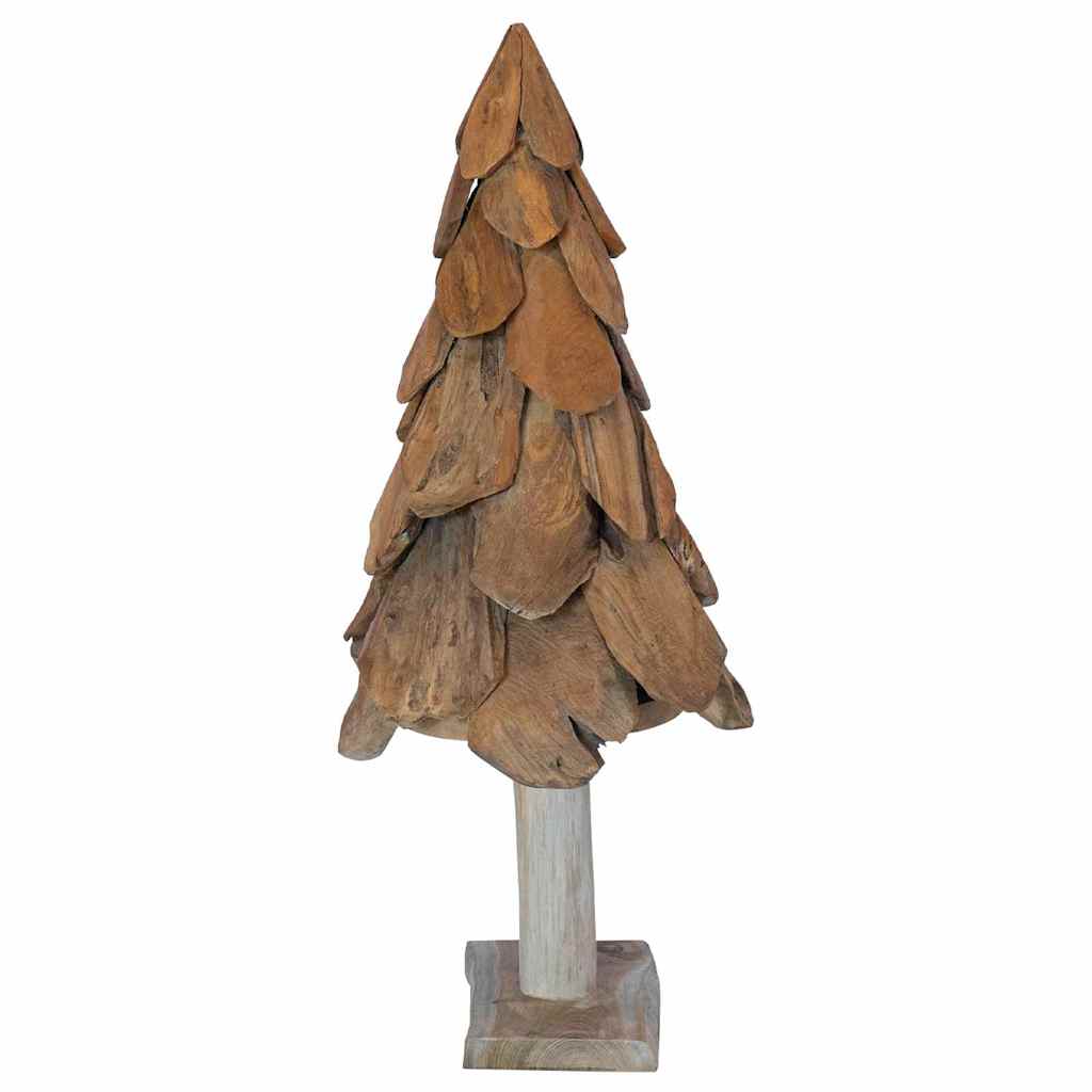 vidaXL Christmas Tree with Stand Brown 91 cm Solid teak wood