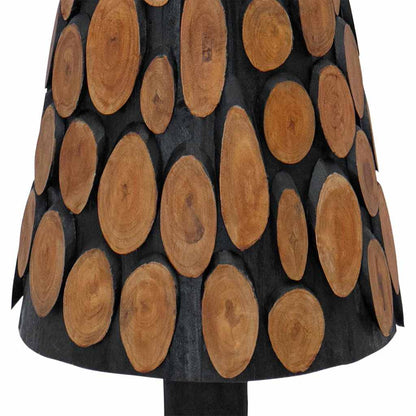 vidaXL Christmas Tree with Stand Brown 120 cm Solid teak wood