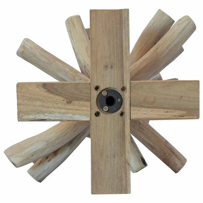vidaXL Christmas Tree with Stand Brown 60 cm Solid teak wood