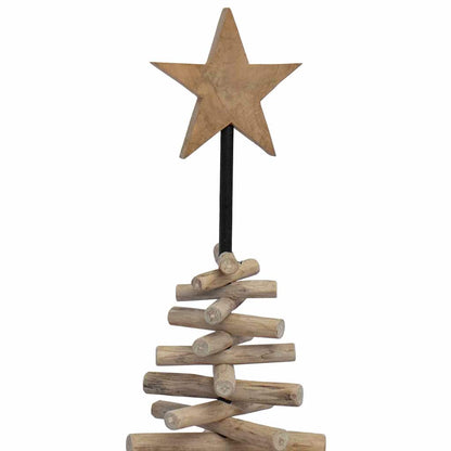 vidaXL Christmas Tree with Stand Brown 120 cm Solid teak wood