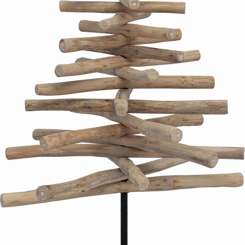 vidaXL Christmas Tree with Stand Brown 120 cm Solid teak wood