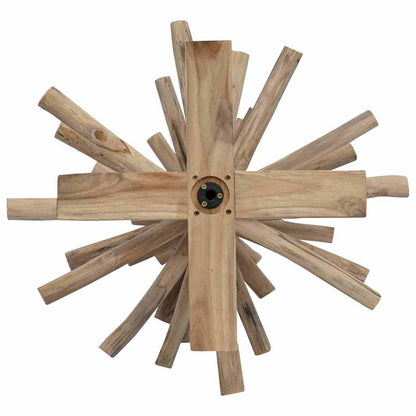 vidaXL Christmas Tree with Stand Brown 120 cm Solid teak wood