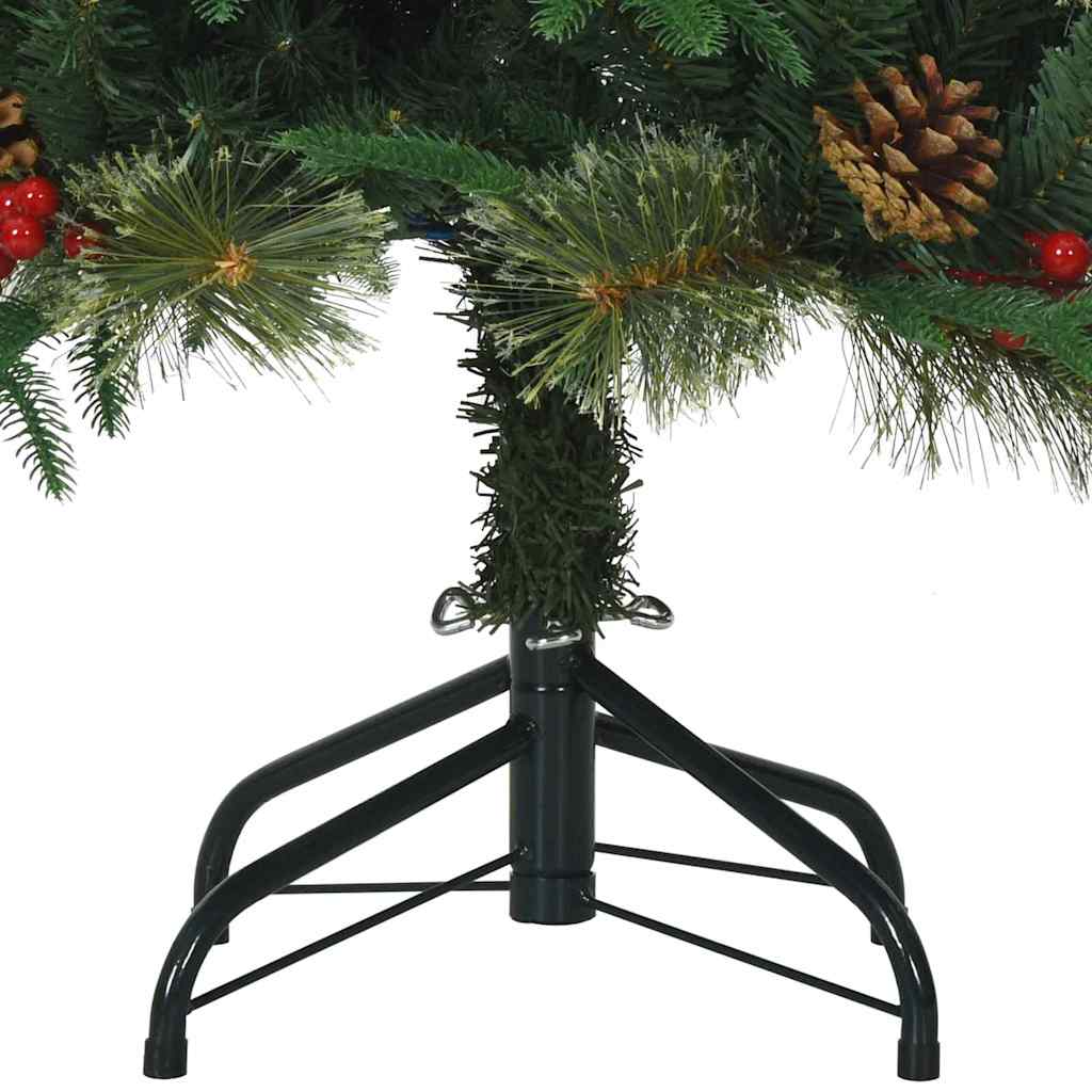 vidaXL Artificial Hinged Christmas Tree Green 150 cm PVC, PE and Steel