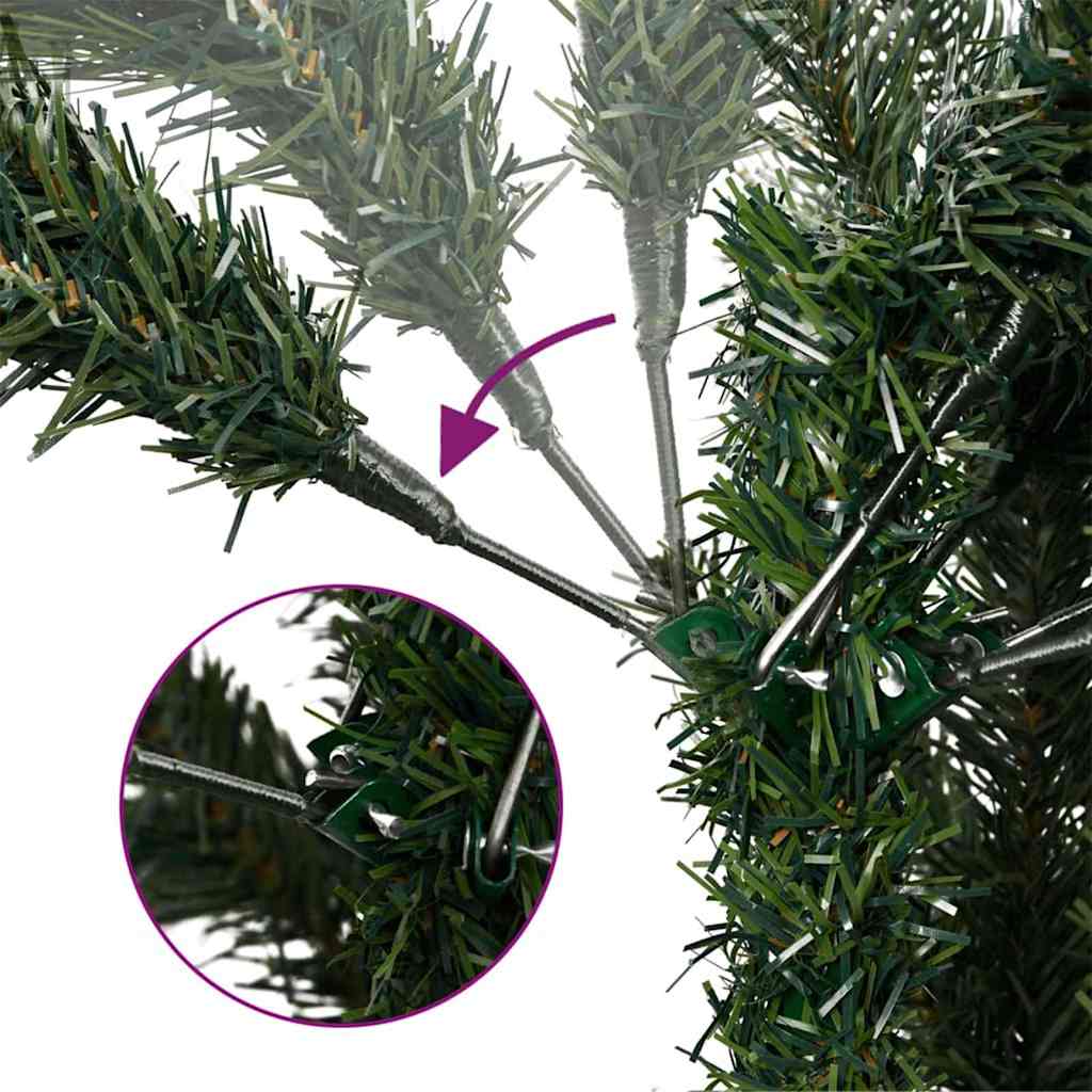 vidaXL Artificial Hinged Christmas Tree Green 120 cm PVC, PE and steel