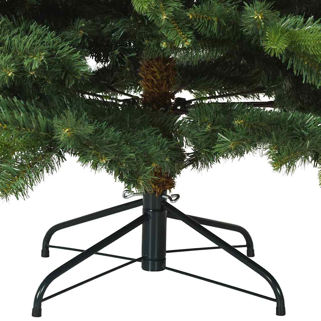 vidaXL Artificial Hinged Christmas Tree Green 240 cm PVC, PE and steel