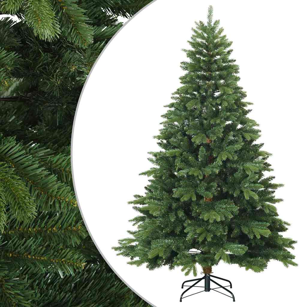 vidaXL Artificial Hinged Christmas Tree Green 240 cm PVC, PE and steel