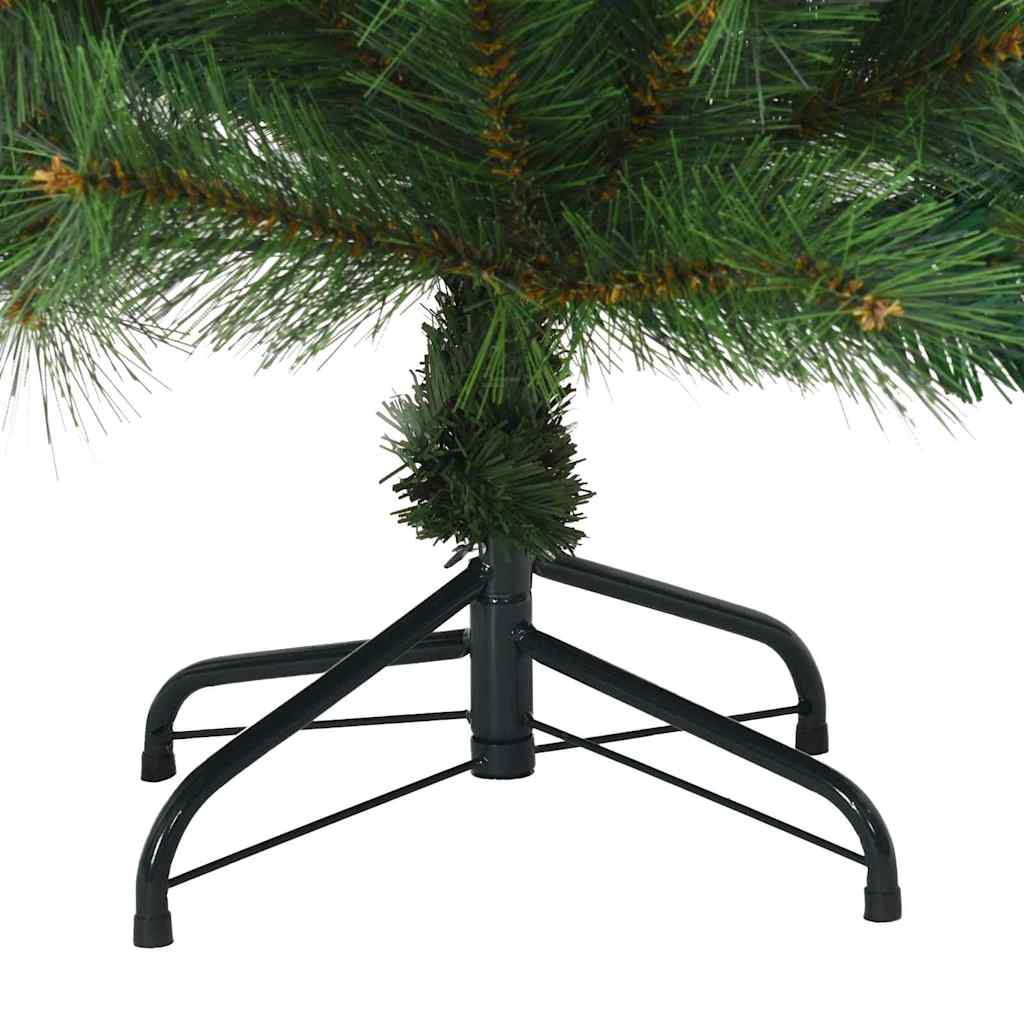 vidaXL Artificial Hinged Christmas Tree Green 150 cm PVC, steel