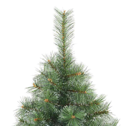 vidaXL Artificial Hinged Christmas Tree Snow Flocked Green 120 cm
