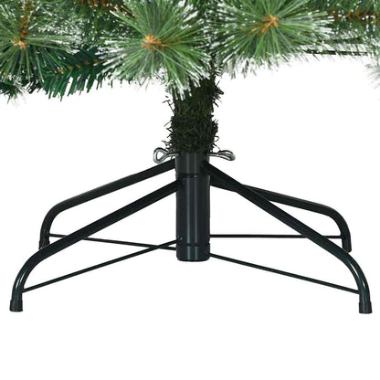 vidaXL Artificial Hinged Christmas Tree Snow Flocked Green 120 cm
