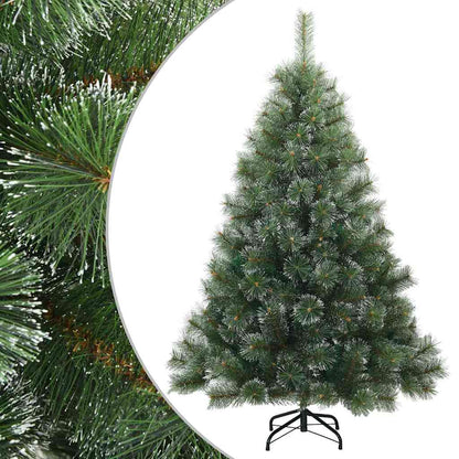 vidaXL Artificial Hinged Christmas Tree Snow Flocked Green 120 cm
