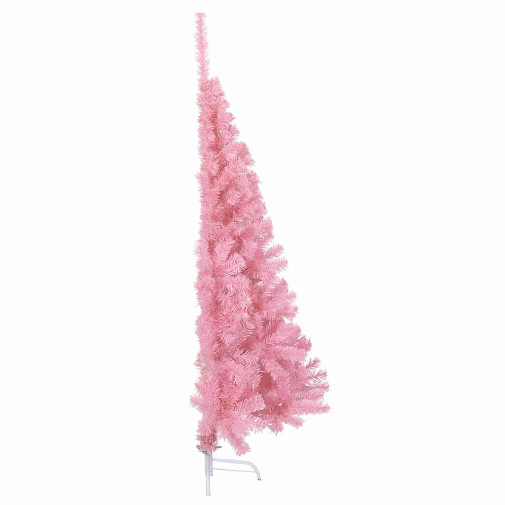 vidaXL Artificial Pre-lit Christmas Tree with 150 LEDs Pink 150 cm PVC