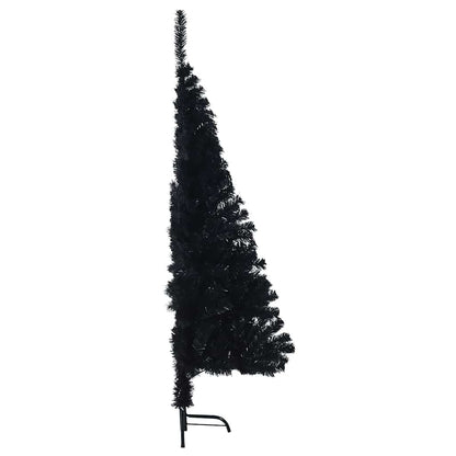 vidaXL Artificial Pre-lit Christmas Tree Black 120 cm PVC