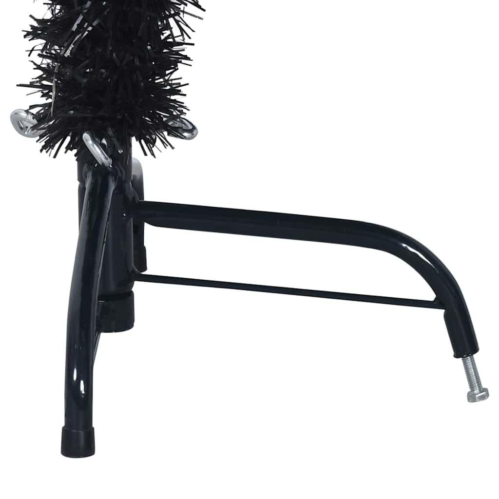 vidaXL Artificial Pre-lit Christmas Tree Black 150 cm PVC