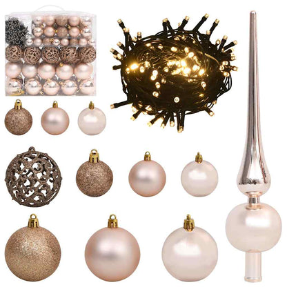 vidaXL Artificial Pre-lit Christmas Tree Black 240 cm PVC