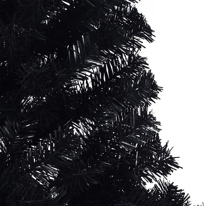 vidaXL Artificial Pre-lit Christmas Tree Black 240 cm PVC