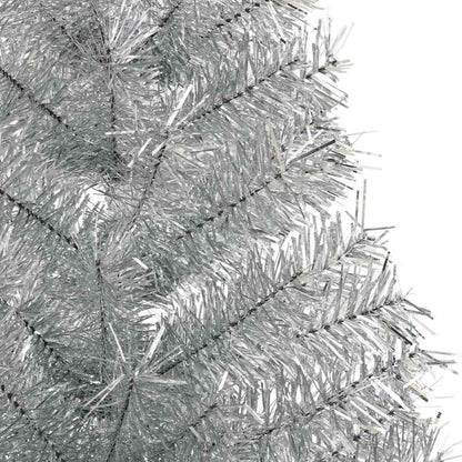 vidaXL Artificial Pre-lit Christmas Tree Silver 150 cm PET