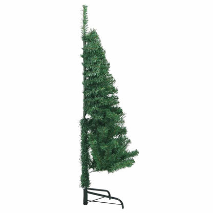 vidaXL Corner Artificial Christmas Tree Green 150 cm PVC and Metal
