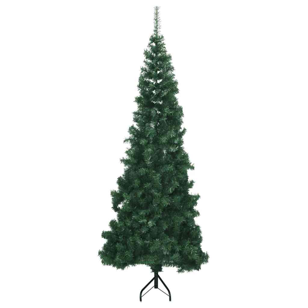 vidaXL Corner Artificial Christmas Tree Green 240 cm PVC and Metal