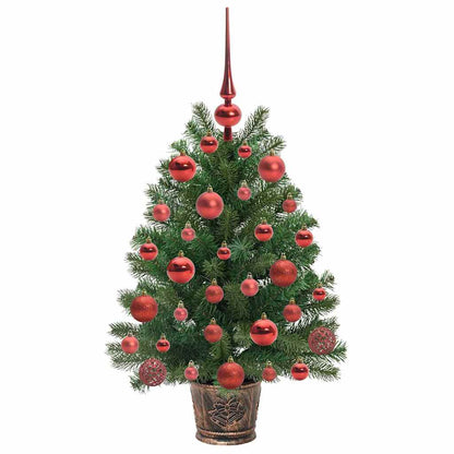 vidaXL Artificial Christmas Tree with 150 LEDs Green 75 cm PE and PVC