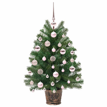 vidaXL Artificial Christmas Tree with 150 LEDs Green 75 cm PE and PVC