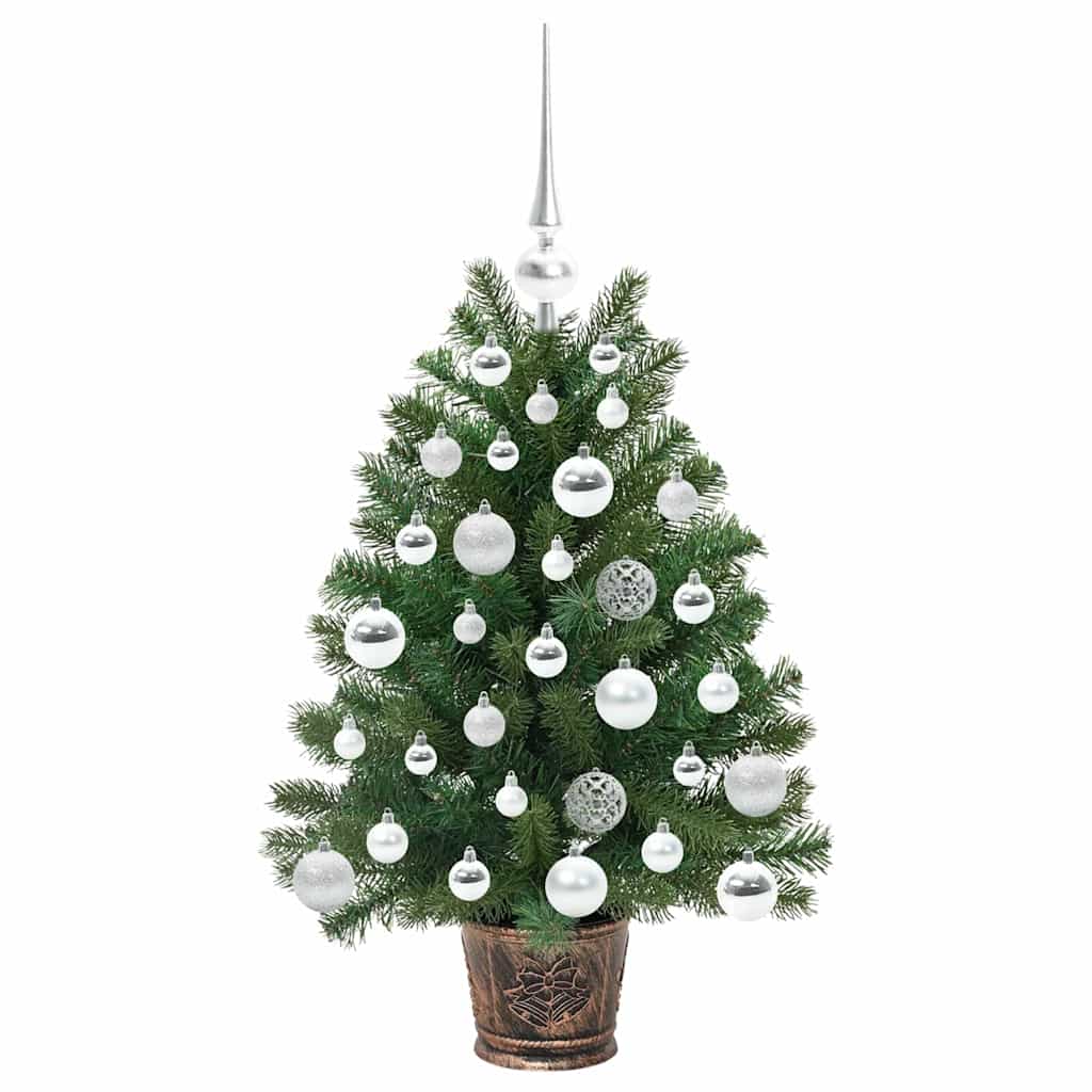 vidaXL Artificial Christmas Tree with 150 LEDs Green 75 cm PE and PVC