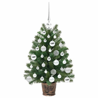 vidaXL Artificial Christmas Tree with 150 LEDs Green 75 cm PE and PVC