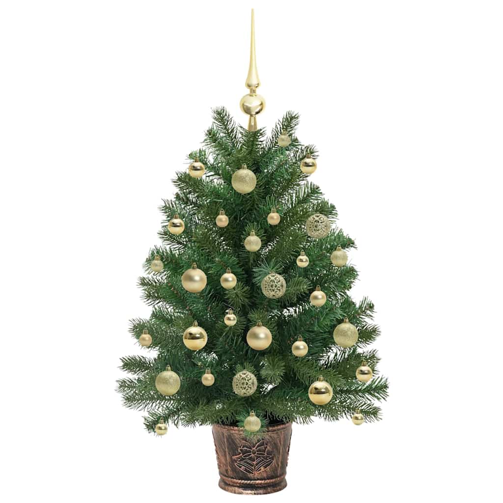 vidaXL Artificial Christmas Tree with 150 LEDs Green 95 cm PE and PVC