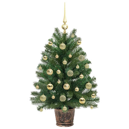 vidaXL Artificial Christmas Tree with 150 LEDs Green 95 cm PE and PVC