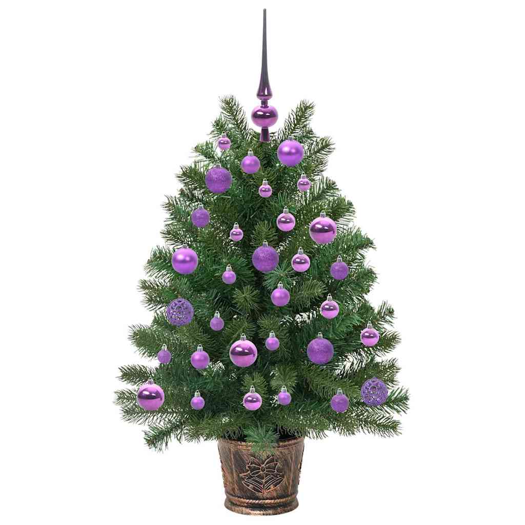 vidaXL Artificial Christmas Tree with 150 LEDs Green 95 cm PE and PVC