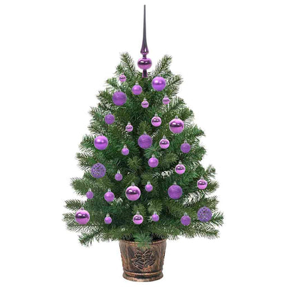 vidaXL Artificial Christmas Tree with 150 LEDs Green 95 cm PE and PVC