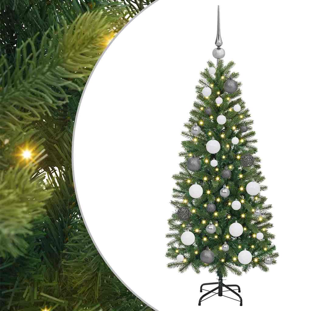 vidaXL Artificial Christmas Tree Green 120 cm PE and PVC